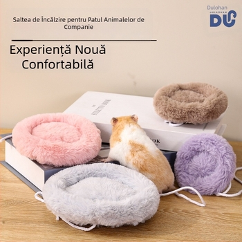 Tampon de bumbac pentru hamster, tampon rotund de catifea pentru iepure, tampon cald pentru cuib de bumbac pentru veveriță de iarnă, șobolan cu flori, ursuleț auriu, tampon de cuib de hamster