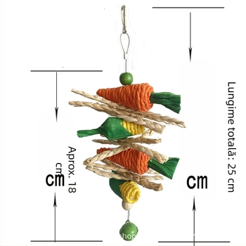 Papagal pasăre jucărie hamster mușcătură jucărie iepure Totoro molar șir pasăre mică jucărie pentru animale de companie pasăre decorare colivie pasăre transfrontalieră