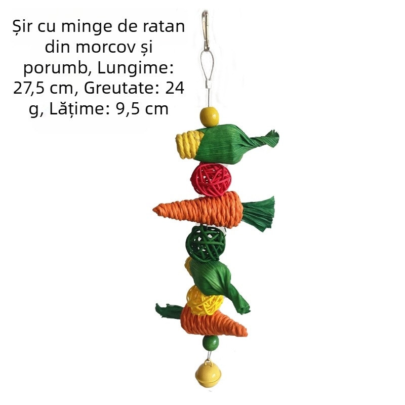 Papagal pasăre jucărie hamster mușcătură jucărie iepure Totoro molar șir pasăre mică jucărie pentru animale de companie pasăre decorare colivie pasăre transfrontalieră