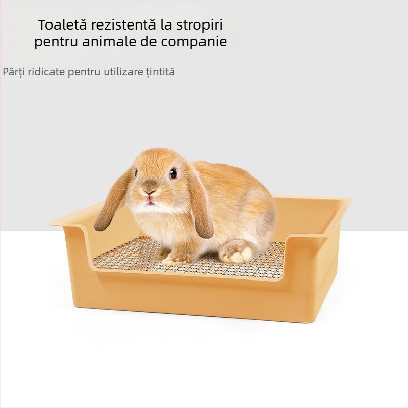 Fabrică en-gros de toaletă pentru iepuri Totoro, porc olandez, urinal pentru cobai, cușcă fixă pentru curățarea iepurilor, produse de curățare