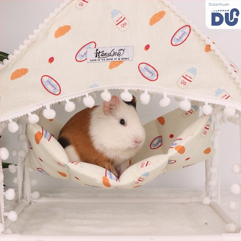 Hamac pentru animale de companie mici, cort, cuib de dormit pentru porc de Guineea, adăpost, iepure, veveriță, planor de zahăr, suport tridimensional, hamac