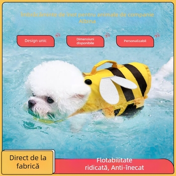 Veste de salvare de vară pentru animale de companie, costum de baie reglabil pentru câini mici și mijlocii, Teddy Bichon, pentru animale de companie