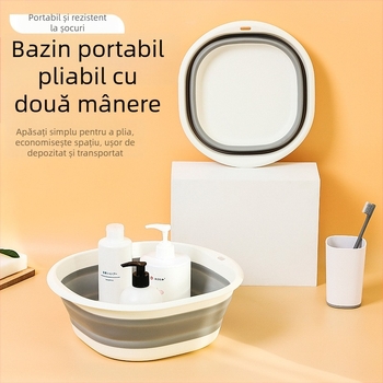 Bazin de baie pentru animale de companie, pentru pui, câini, scurgere pliabilă, cadă de baie, coș de depozitare pentru haine murdare, cadă universală pentru pisici