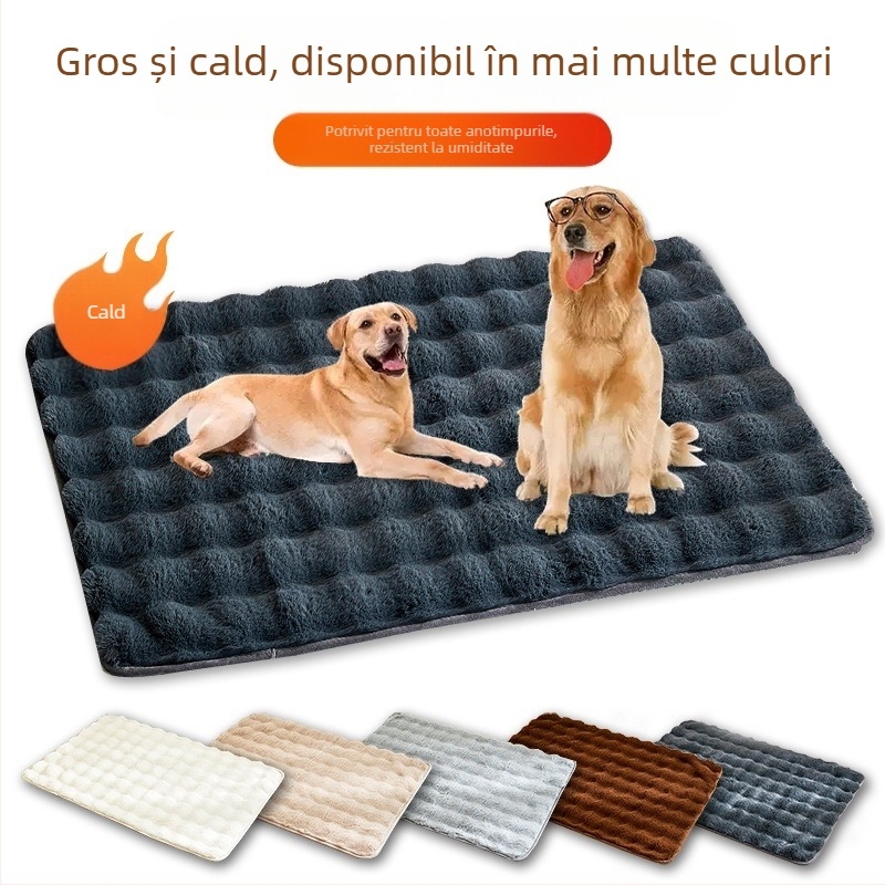 Covoraș moale pentru câini, din blană de iepure, groasă și caldă, direct din fabrică, de pe Amazon, ușor de curățat și antiderapant