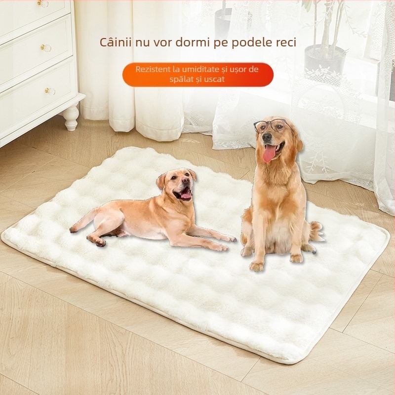 Covoraș moale pentru câini, din blană de iepure, groasă și caldă, direct din fabrică, de pe Amazon, ușor de curățat și antiderapant
