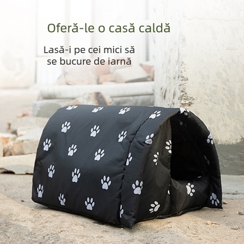 Pânză pentru pisici, cuib anti-câine, pânză Oxford, cuib Oxford pentru animale de companie, cuib în aer liber, rătăcitor, provizii pentru animale de companie de iarnă, rezistent la ploaie, cuib rezistent la soare pentru pisici