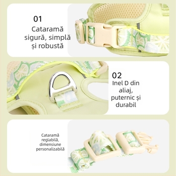 Lesă de vară pentru câini, respirabilă, curea pentru animale de companie, pentru câini mari, medii și mici, Corgi, ursuleț, lanț exterior