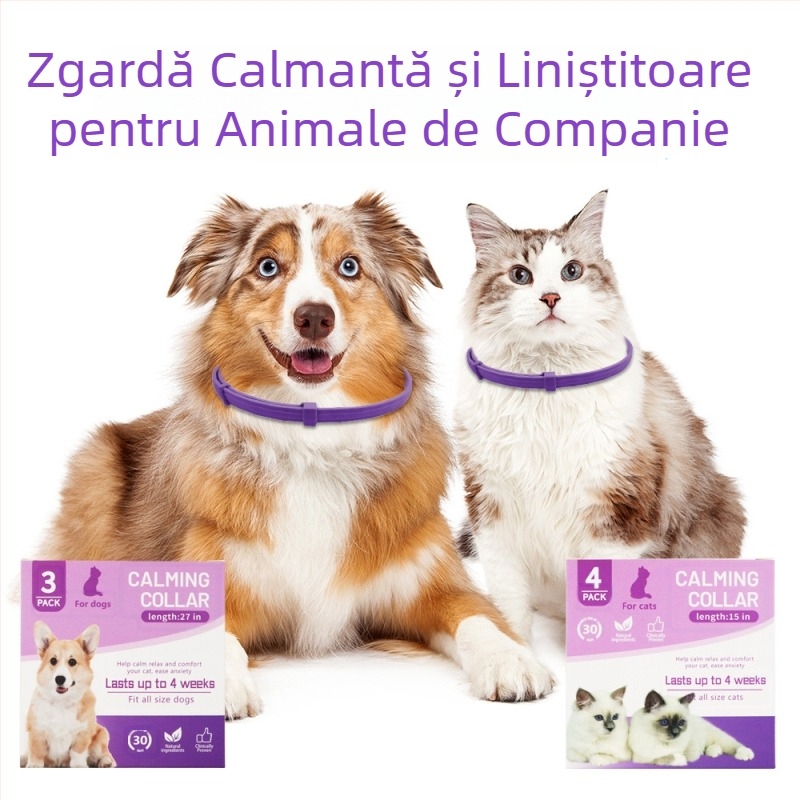 Zgardă calmantă pentru animale de companie, lanț pentru pisici și câini, zgardă din silicon pentru gât, zgardă cu palme, sursă transfrontalieră, cel mai bine vândut producător