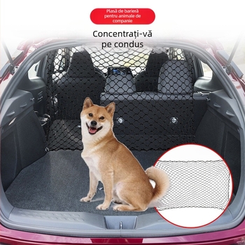 Plasă de izolare pentru animale de companie, vânzare transfrontalieră, plasă de siguranță pentru câini, pentru depozitarea în portbagaj, pentru bancheta din spate a mașinii
