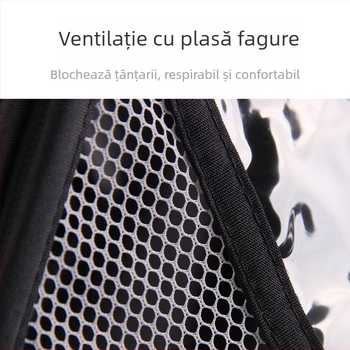 Husă rezistentă la vânt pentru cărucior pentru bebeluși, husă universală de ploaie pentru cărucior cu umbrelă, material Eva rezistent la vânt și praf, transparentă și respirabilă