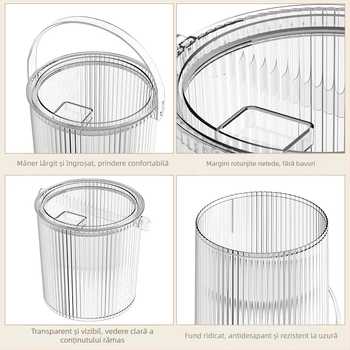 1 buc/set de depozitare a alimentelor pentru animale de companie, sigilat, rezistent la insecte, rezistent la umiditate, transparent, vizual, pentru câini, pisici, butoi, cutie de depozitare pentru hrana animalelor de companie, sigilat, cutie de depozitare