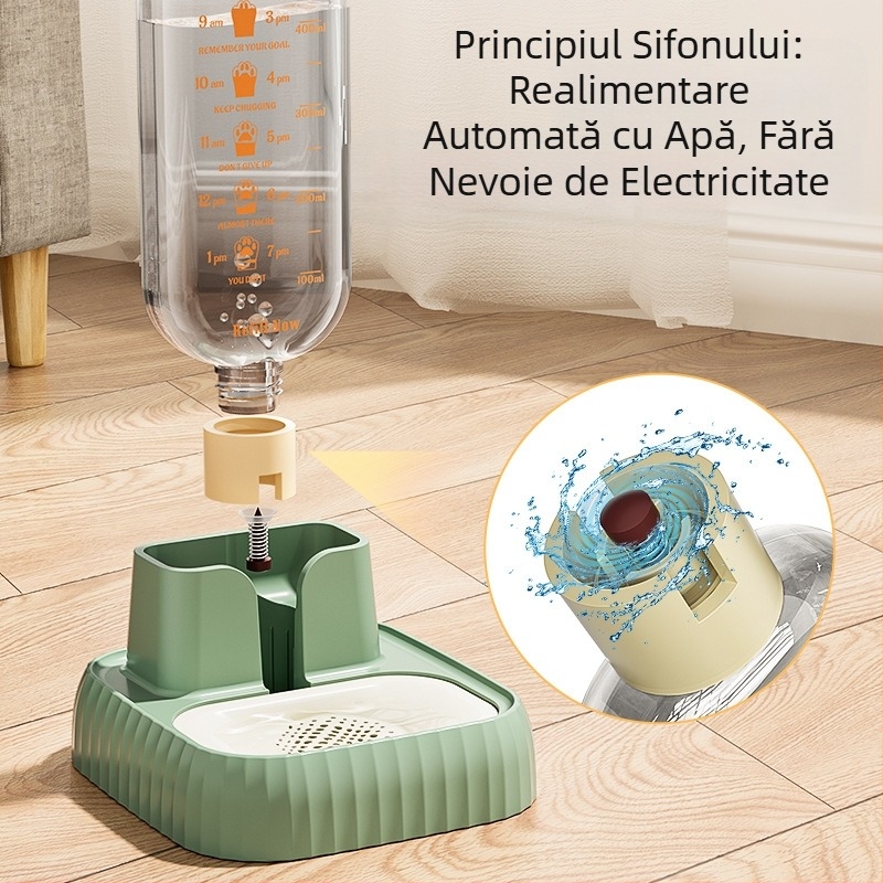 Sifon pentru animale de companie, pentru toate anotimpurile, pentru interior, pisică, gura non-umedă, filtrare prin circulație, capacitate mare, mașină de apă pentru câini de pluș, tacâmuri