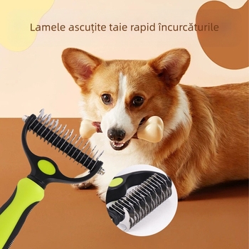 Pieptene transfrontalier nou pentru animale de companie, pieptene pentru pisici, pieptene cu nod pentru animale de companie, pieptene cu nod pentru câini, artefact plutitor pentru îndepărtarea părului