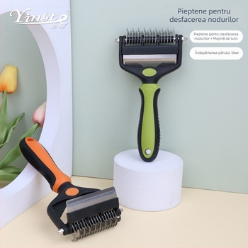 Pet Supplies Pet Multifuncțional Open-nod Pieptene Câine Pisică Cuțit Pet All-in-One Pieptene pentru a Îndepărta Părul Plutitor Pieptene