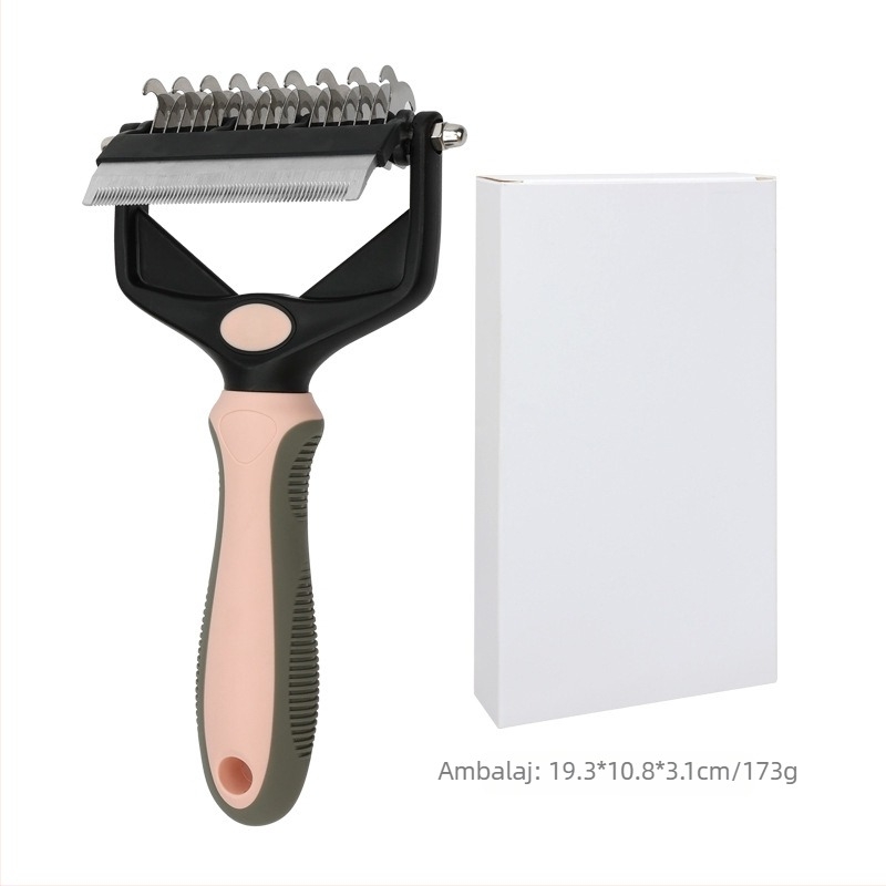 Pet Supplies Pet Multifuncțional Open-nod Pieptene Câine Pisică Cuțit Pet All-in-One Pieptene pentru a Îndepărta Părul Plutitor Pieptene