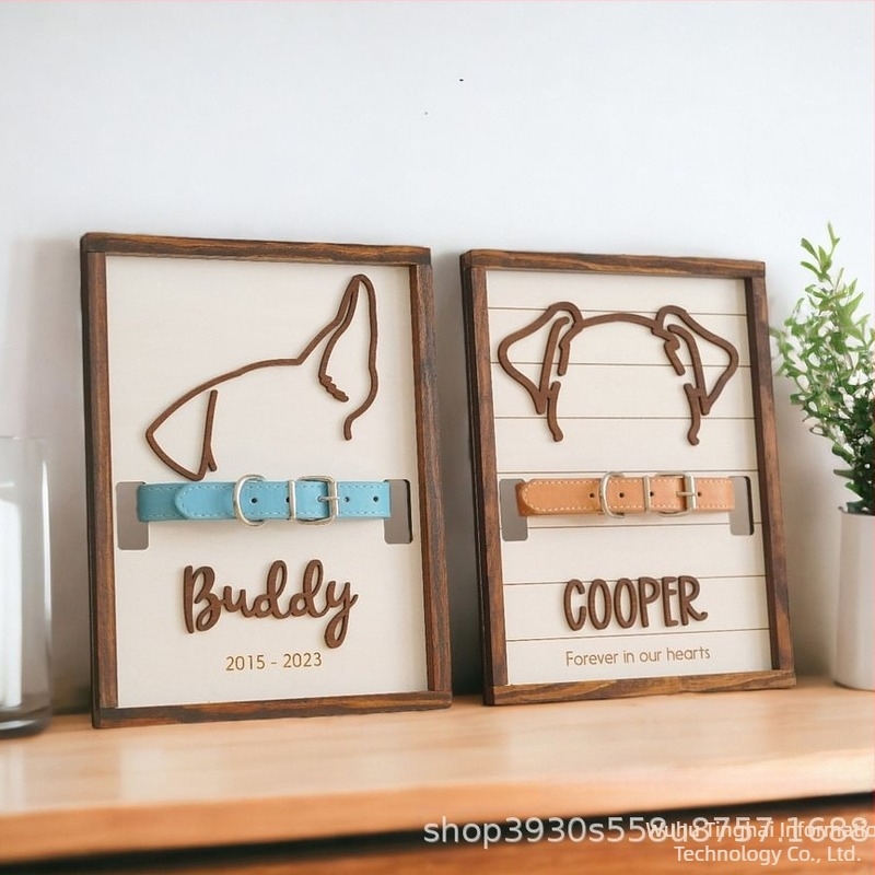 Explozii transfrontaliere o comandă minimă meșteșuguri din lemn repararea animalelor de companie cârlig zgardă cățeluș ornamente Europa și Statele Unite vânzare în străinătate