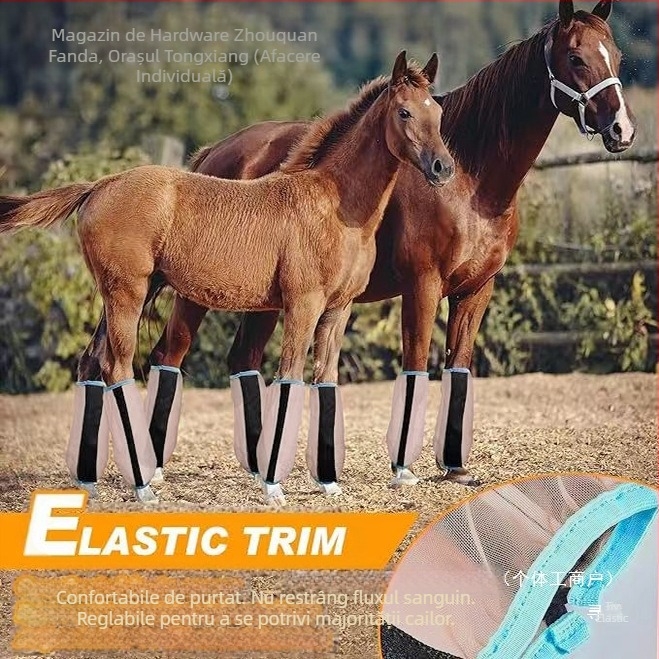 Picioare de cal din nailon, picioare de cal, accesorii ecvestre, picioare de cal de vară, anti-țânțari, copite de cal