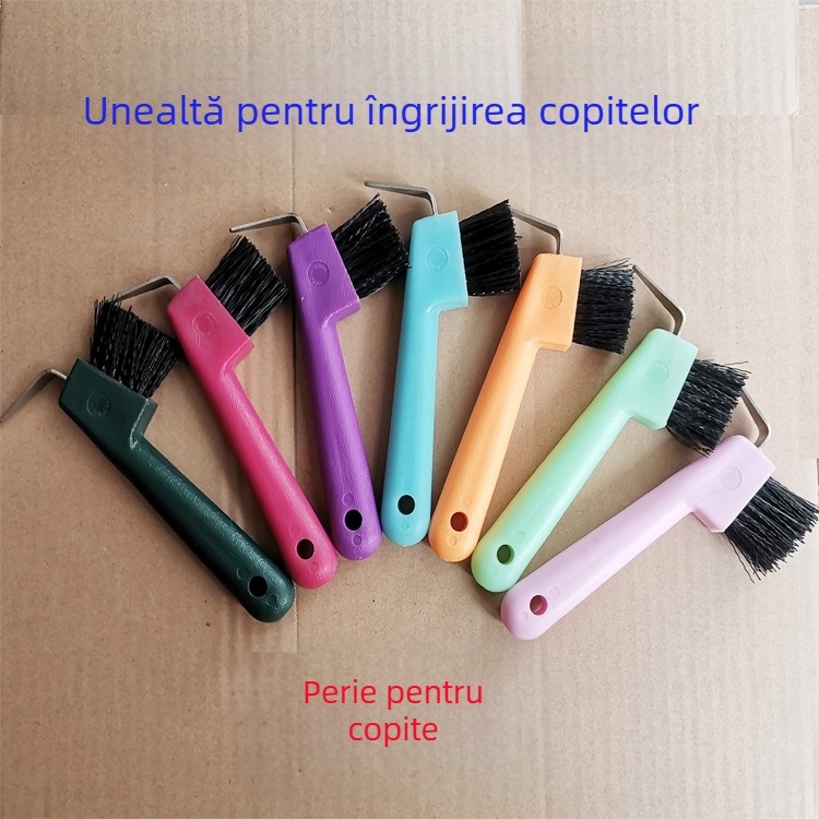 Cârlig pentru potcoavă, Perie pentru potcoavă, Unelte pentru îngrijirea potcoavelor, Tablă de fier pentru curățarea cailor, Perie pentru cai, Consumabile pentru camera cailor, Consumabile pentru echipament pentru cai