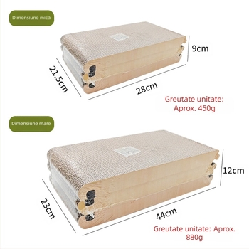 Placă de zgâriat triunghiulară pliabilă standard pentru pisici, en-gros, cu 6 fețe, disponibilă în hârtie ondulată Amazon