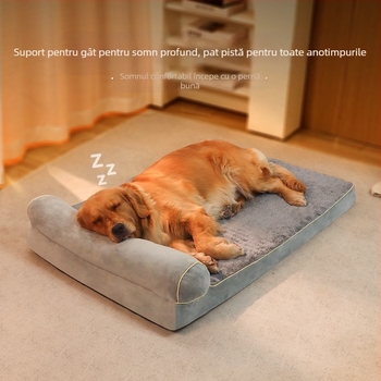 Noul covoraș din burete pentru pisici de la Amazon, covoraș pentru câini, casă pentru pisici, casă pentru câini mari, medii și mici, cu o singură cotiera laterală, canapea pentru animale de companie, cuib