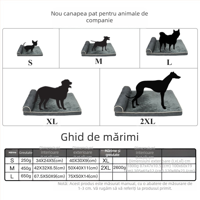 Noul covoraș din burete pentru pisici de la Amazon, covoraș pentru câini, casă pentru pisici, casă pentru câini mari, medii și mici, cu o singură cotiera laterală, canapea pentru animale de companie, cuib