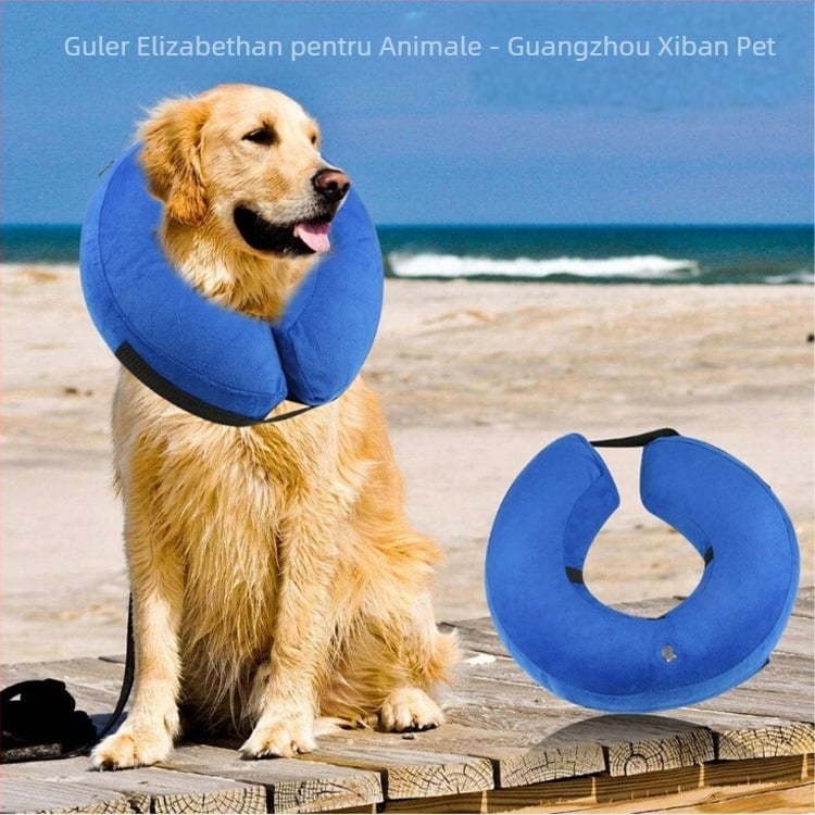 Produse transfrontaliere pentru câini, guler gonflabil de protecție pentru animale de companie, guler Elizabeth, guler de protecție pentru animale de companie, guler de frumusețe