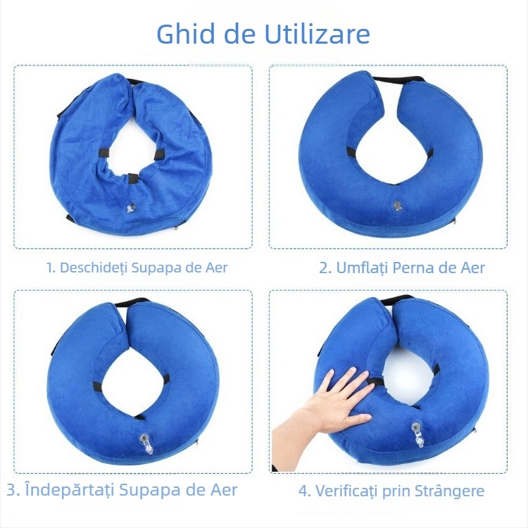 Produse transfrontaliere pentru câini, guler gonflabil de protecție pentru animale de companie, guler Elizabeth, guler de protecție pentru animale de companie, guler de frumusețe