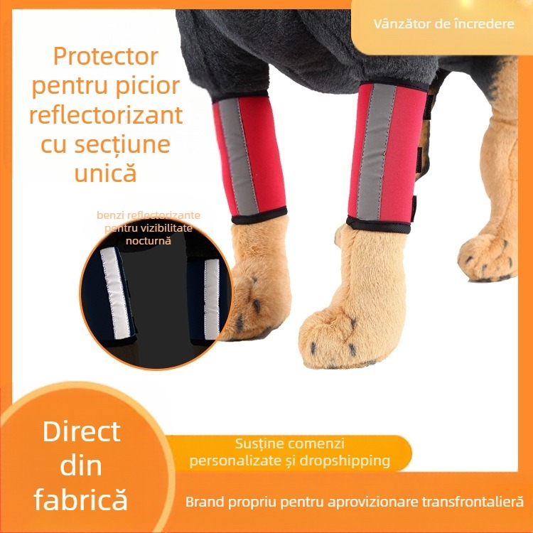 Protecții pentru picioare de câine, protectori pentru genunchi, protectori dubli pentru picioarele din față, provizii pentru animale de companie, îngrijire postoperatorie pentru reabilitarea câinilor, mâneci rănite, CDA transfrontaliere