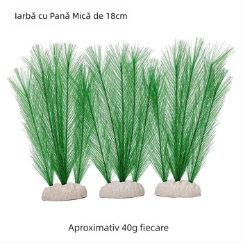 Ornamente de acvariu, pește rezervor, peisaj, decorare, simulare, iarbă de apă, cățărare, simulare pentru animale de companie, plantă din plastic, iarbă, coadă de pui, iarbă, pene, iarbă