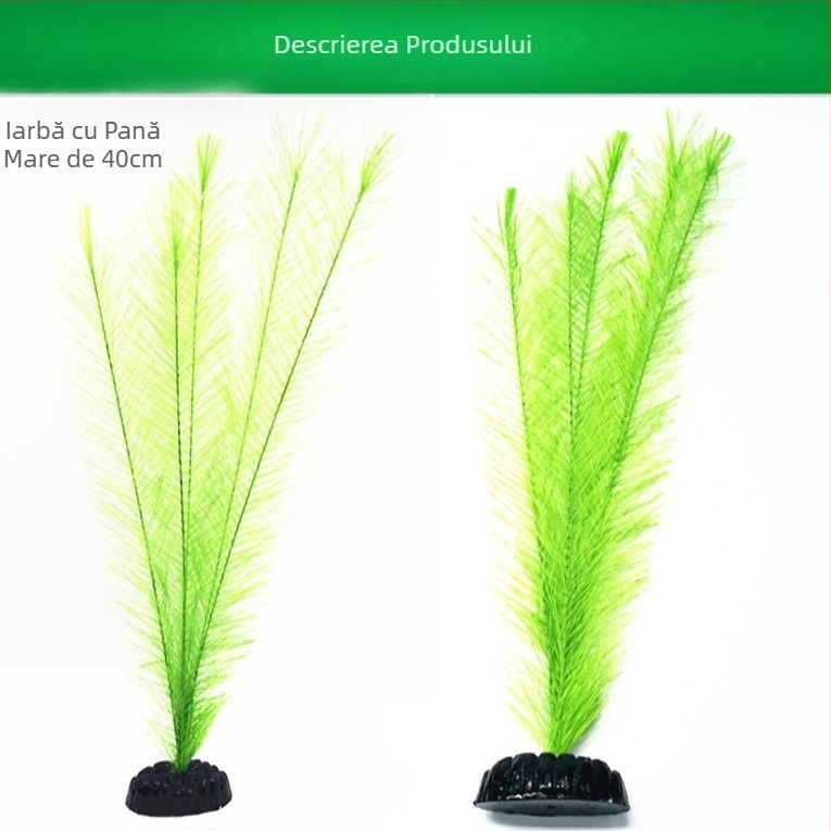 Ornamente de acvariu, pește rezervor, peisaj, decorare, simulare, iarbă de apă, cățărare, simulare pentru animale de companie, plantă din plastic, iarbă, coadă de pui, iarbă, pene, iarbă