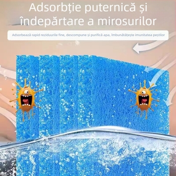 Filtru pentru iaz cu pești, ratan, bumbac albastru, pâslă biochimică, bumbac biochimic, rezervor de pești pentru acvariu, material filtrant pentru bacterii pentru iaz