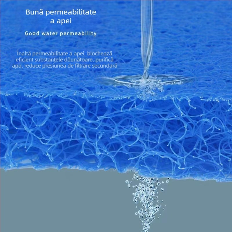 Filtru pentru iaz cu pești, ratan, bumbac albastru, pâslă biochimică, bumbac biochimic, rezervor de pești pentru acvariu, material filtrant pentru bacterii pentru iaz