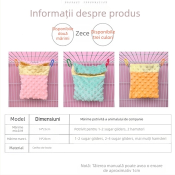 Vară subțire sac de dormit hamster floare ramură șoarece bumbac cuib agățat cuib arici miere Kanga nevăstuică cald cuib provizii