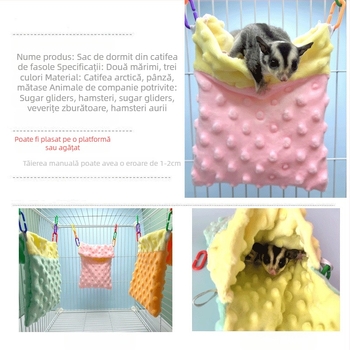 Vară subțire sac de dormit hamster floare ramură șoarece bumbac cuib agățat cuib arici miere Kanga nevăstuică cald cuib provizii