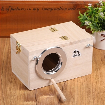 Cuib de pasăre cutie de reproducere a păsărilor, piele de tigru, casă pentru păsări, lemn de tung, versiune verticală, cutie de reproducere, colivie pentru păsări, provizii, cutie cuib, cutie de incubație în aer liber