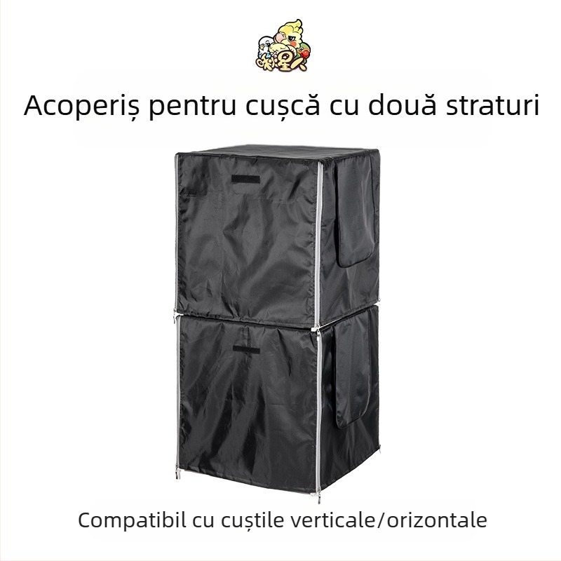 Accesorii pentru colivie de papagal Miyagi, rack de depozitare Daquan Top, stație de scripeți, tijă, cutie pentru alimente, panou transparent, deflector exclusiv