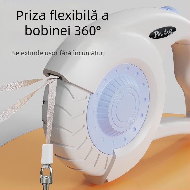 Lesă direct din fabrică pentru animale de companie, lesă pentru câini, contracție automată, mers pe jos, artefact pentru câini, zgardă pentru lesă de câine, o generație de păr