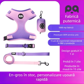 Curea de tracțiune transfrontalieră pentru câini de companie, curea de piept pentru zgardă de câine, costum, en-gros, personalizat, consumabile pentru animale de companie