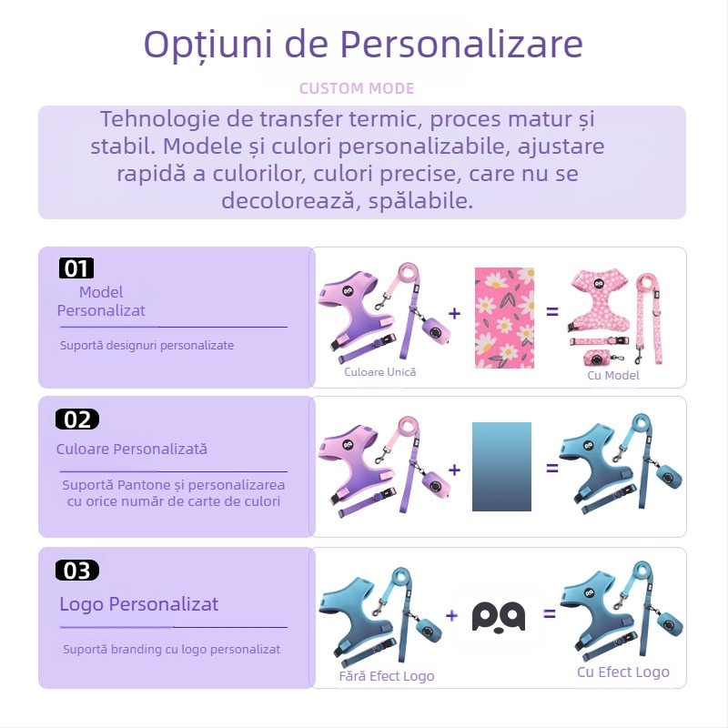 Curea de tracțiune transfrontalieră pentru câini de companie, curea de piept pentru zgardă de câine, costum, en-gros, personalizat, consumabile pentru animale de companie