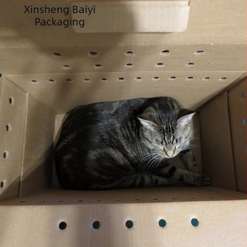 Cutie de transport pentru animale de companie, carton ondulat extra dur, Kraft, cutie de transport pentru animale vii, ambalaj din carton, depozitare en-gros, stoc gata de utilizare