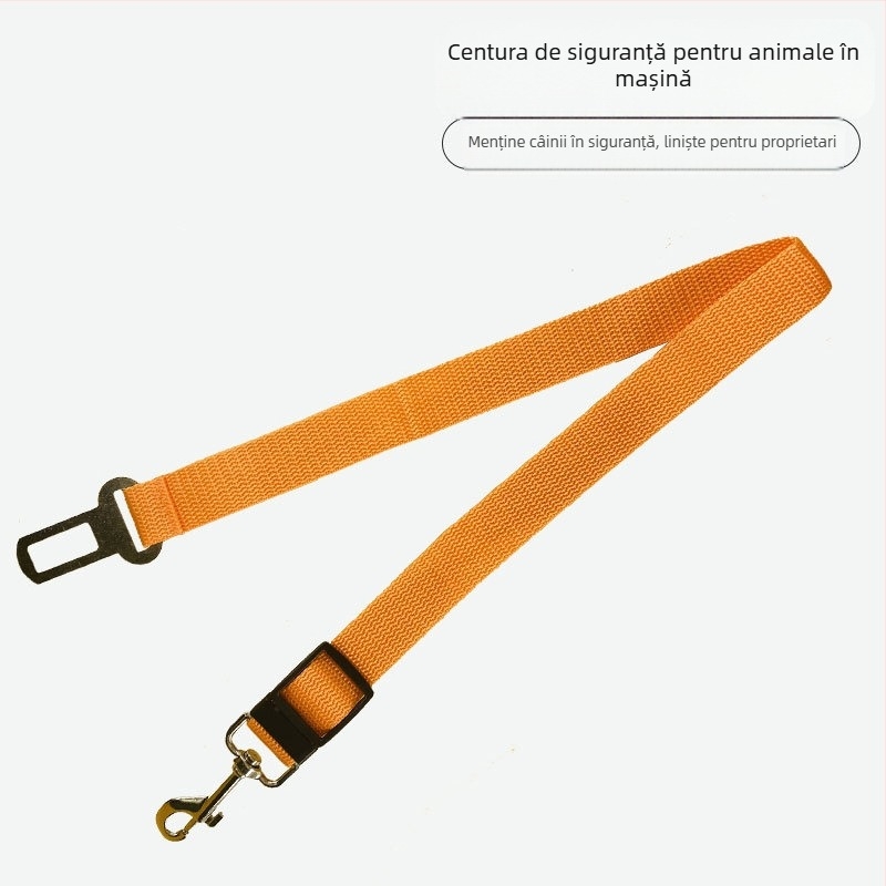 Centură de siguranță retractabilă pentru animale de companie, lesă de siguranță din nailon pentru câini și pisici, specială pentru mașini