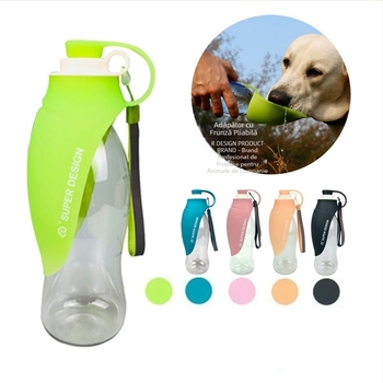 Cană de însoțire pentru animale de companie, cană de băut pentru câini, sticlă de apă potabilă portabilă de călătorie, frunze, sticlă de apă pliabilă, premiu Red Dot, produs nou