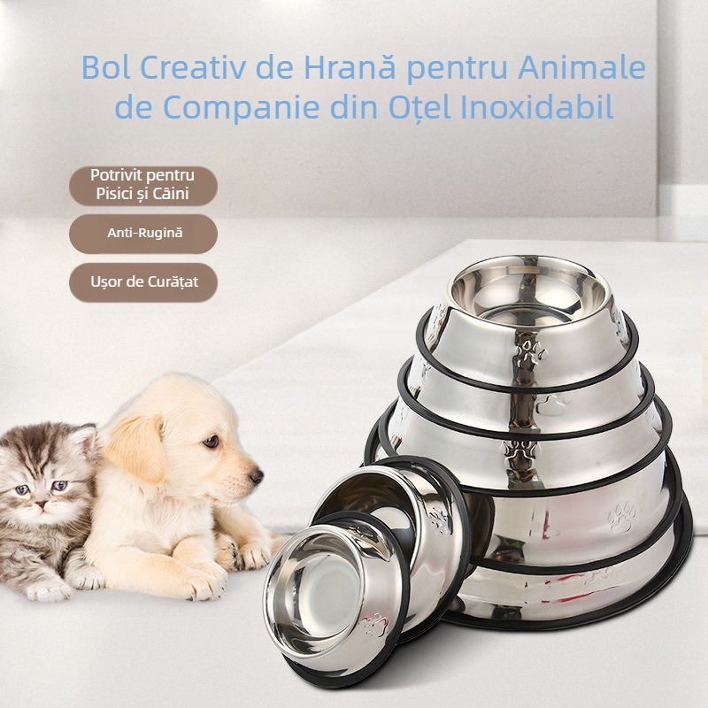 Factory Hot Explosions, bol pentru câini din oțel inoxidabil anti-cădere, bol pentru animale de companie, hrană pentru câini anti-rugină, hrană pentru animale de companie, bol pentru hrană pentru pisici