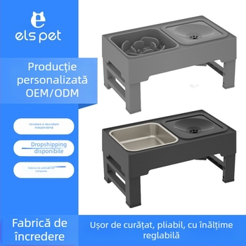 Bol pentru hrană pentru animale de companie, bol din oțel inoxidabil pentru câini, articole pentru animale de companie, bol pentru hrană lentă, hrănitor, bol pliabil pentru băut, bol pentru câini, articole de masă pentru acasă