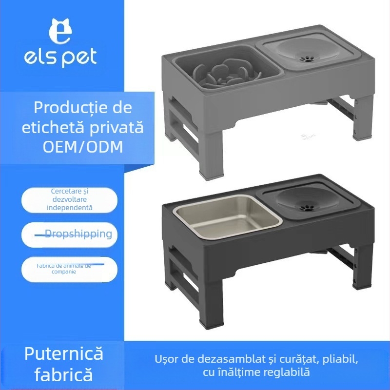 Bol pentru hrană pentru animale de companie, bol din oțel inoxidabil pentru câini, articole pentru animale de companie, bol pentru hrană lentă, hrănitor, bol pliabil pentru băut, bol pentru câini, articole de masă pentru acasă