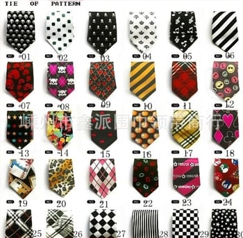 Cravată versatilă pentru copii, stil K, frumoasă și drăguță, cravată pentru studenți cu dungi și carouri din mătase torsă, vânzare en-gros din fabrică