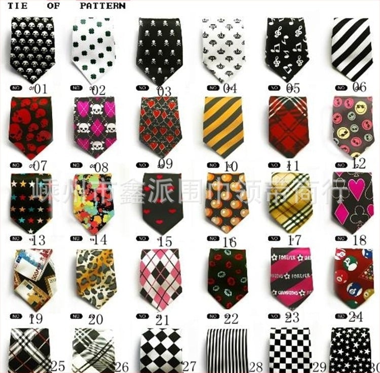 Cravată versatilă pentru copii, stil K, frumoasă și drăguță, cravată pentru studenți cu dungi și carouri din mătase torsă, vânzare en-gros din fabrică