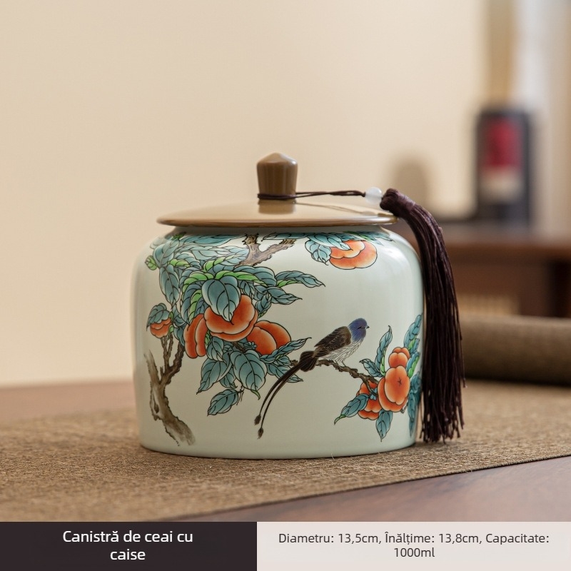 Cutii de ceai ceramice, cutii cadou pentru ceai Thousand Miles Mountain, cutii ceramice goale, cutii cadou pentru ceai Wuyi Rock, cadouri pentru ceai Oolong