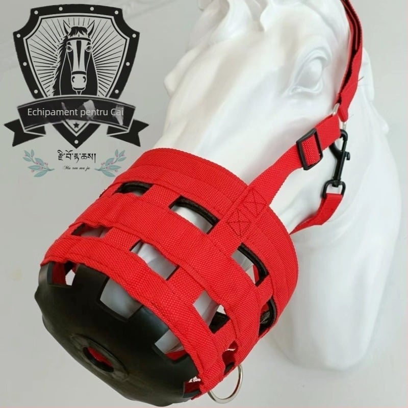 Botniță pentru gura calului, cauciuc moale, anti-mușcături, anti-crack, gura calului, cușcă pentru gura calului, anti-mâncat iarbă