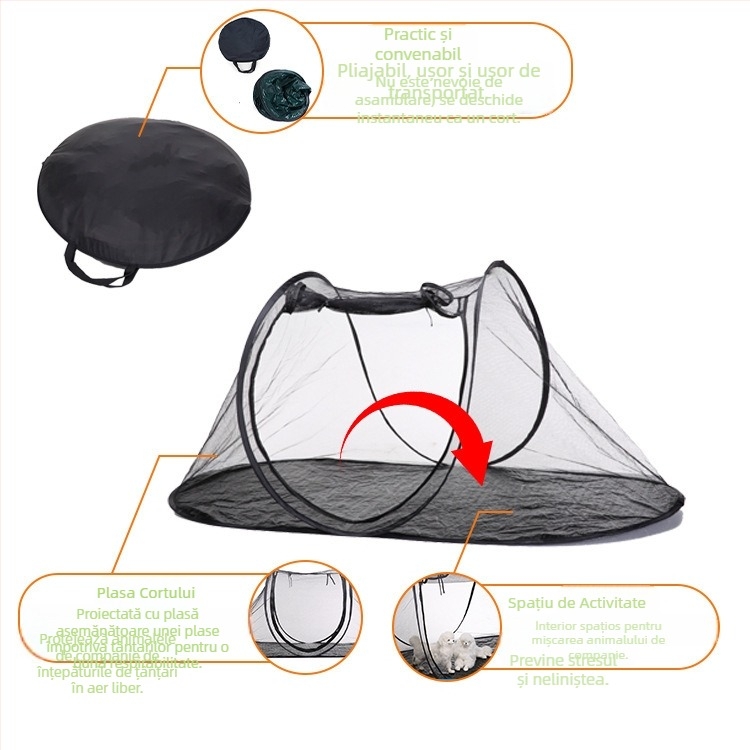 Cort de animale de companie personalizat pentru camping transfrontalier, gard pentru pisici și câini, cort pliabil portabil, casă pentru pisici și câini, cățeluș, cățeluș, pisică, sală de nașteri